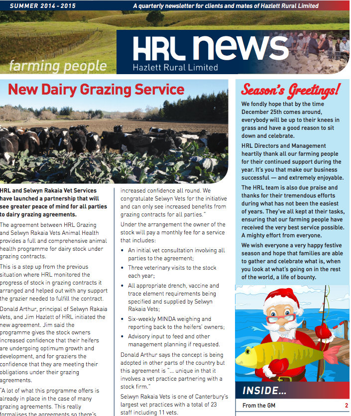 HRL Newsletter Summer 2014