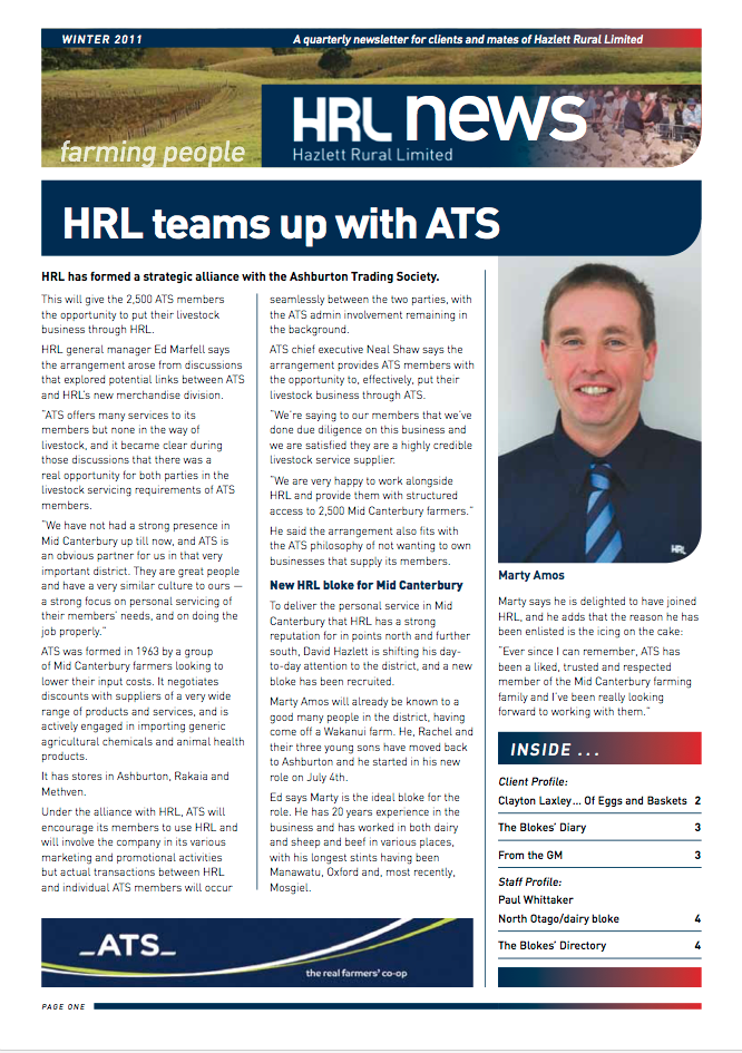 HRL Newsletter Winter 2011