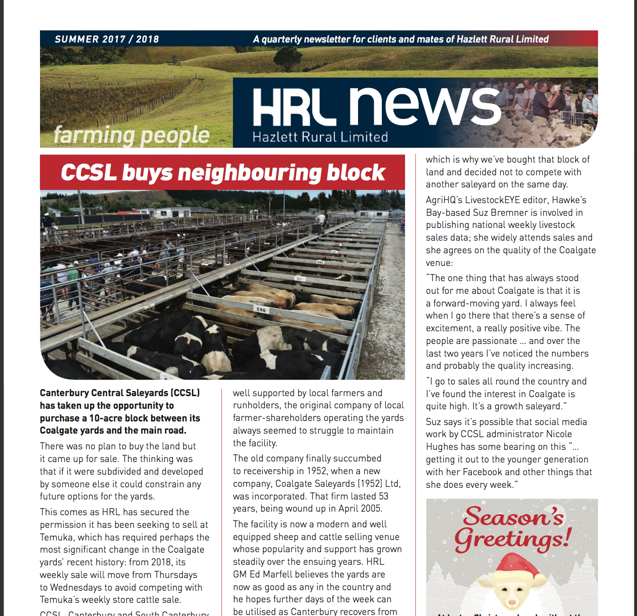 HRL Newsletter Summer 2017