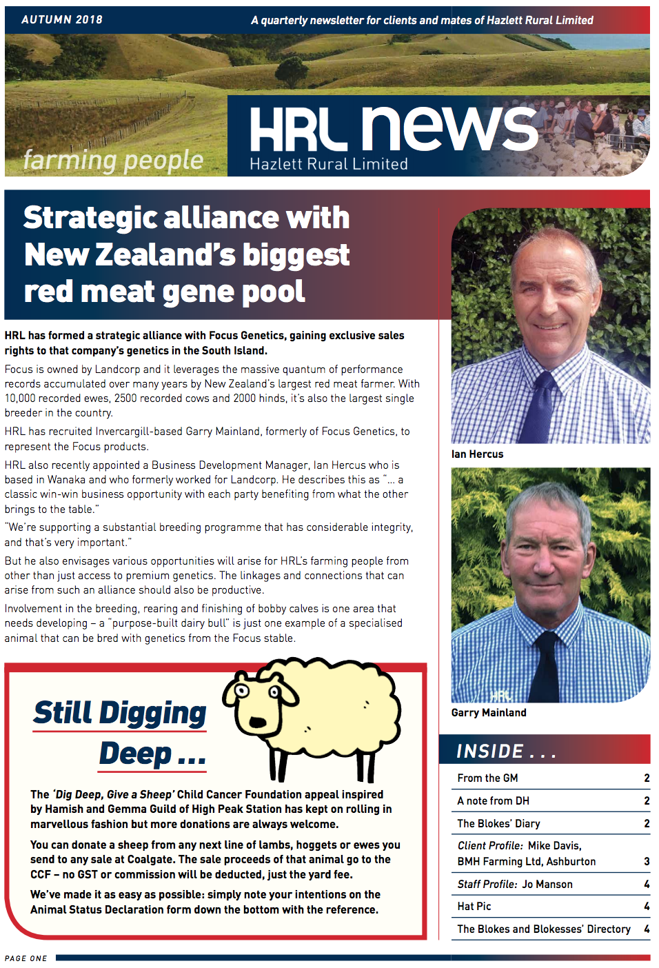 HRL Newsletter Autumn 2018