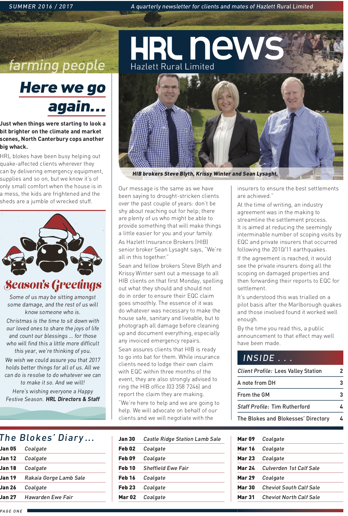 HRL Newsletter Summer 2016